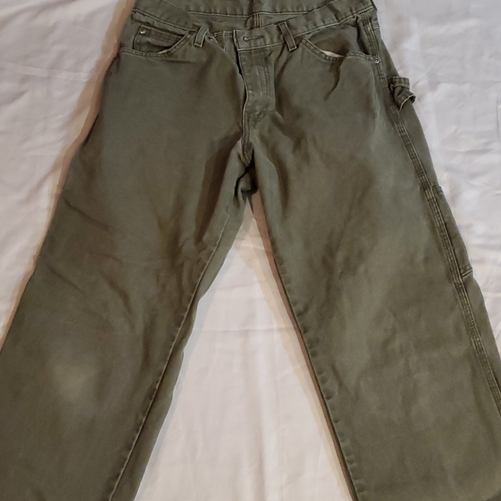 Dickies carpenter pants dark green